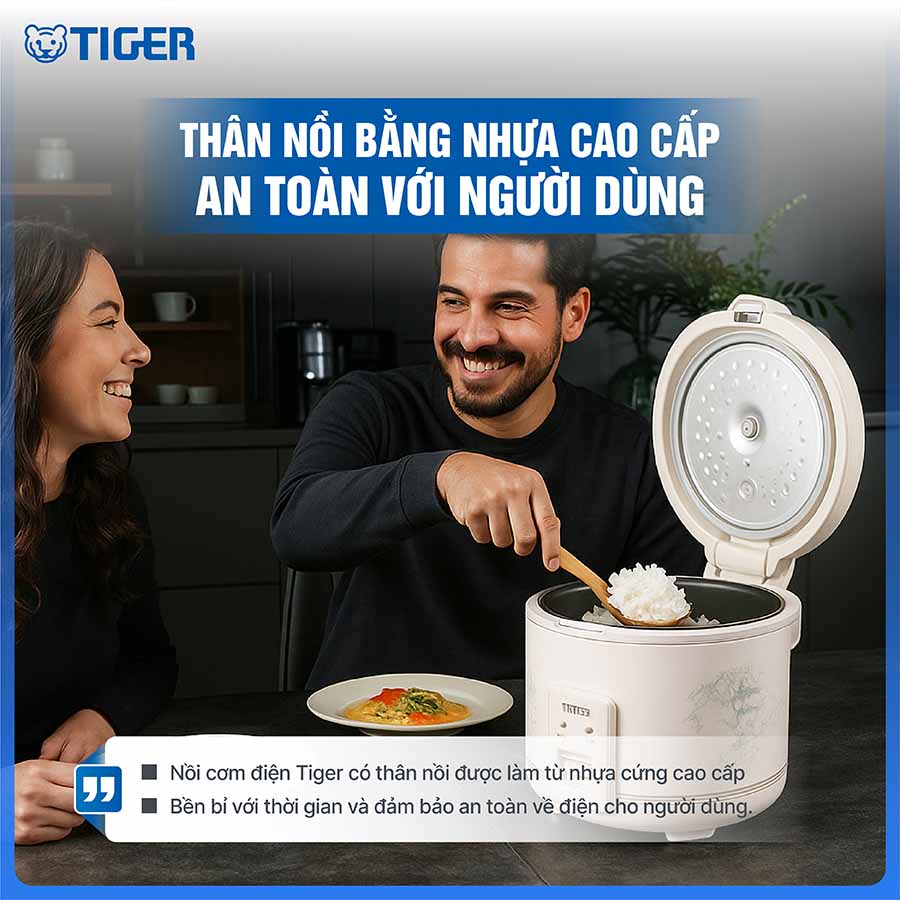 Nồi cơm điện Tiger JNP-1803 FF dung tích 1.8 lít