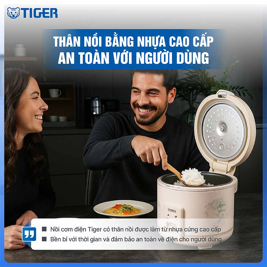 Nồi cơm điện Tiger JNP-1803 NA dung tích 1.8 lít