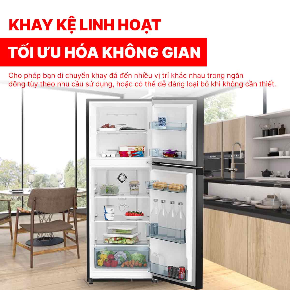 Tủ lạnh Hitachi Inverter 240 lít HRTN5255MFUVN