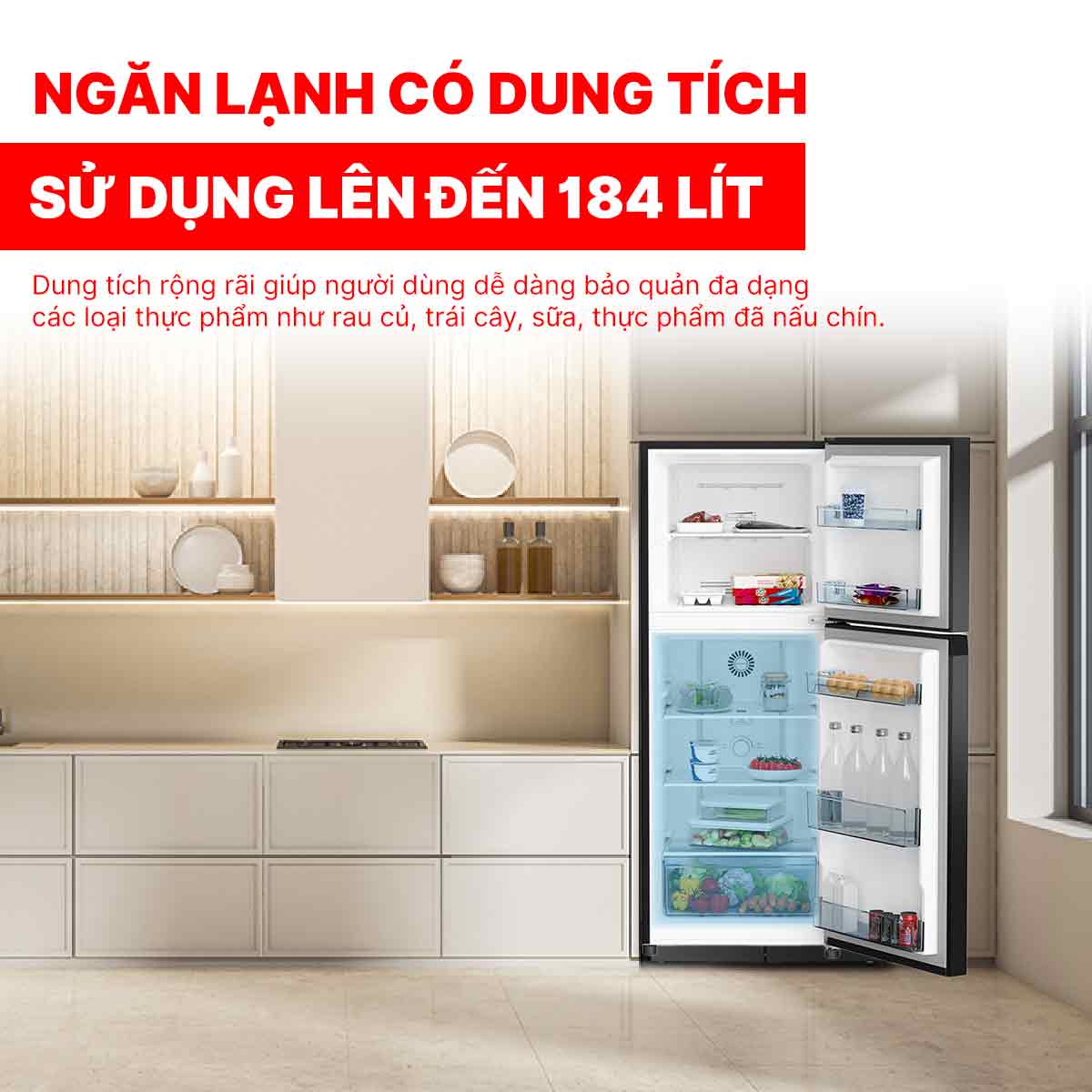 Tủ lạnh Hitachi Inverter 240 lít HRTN5255MFUVN