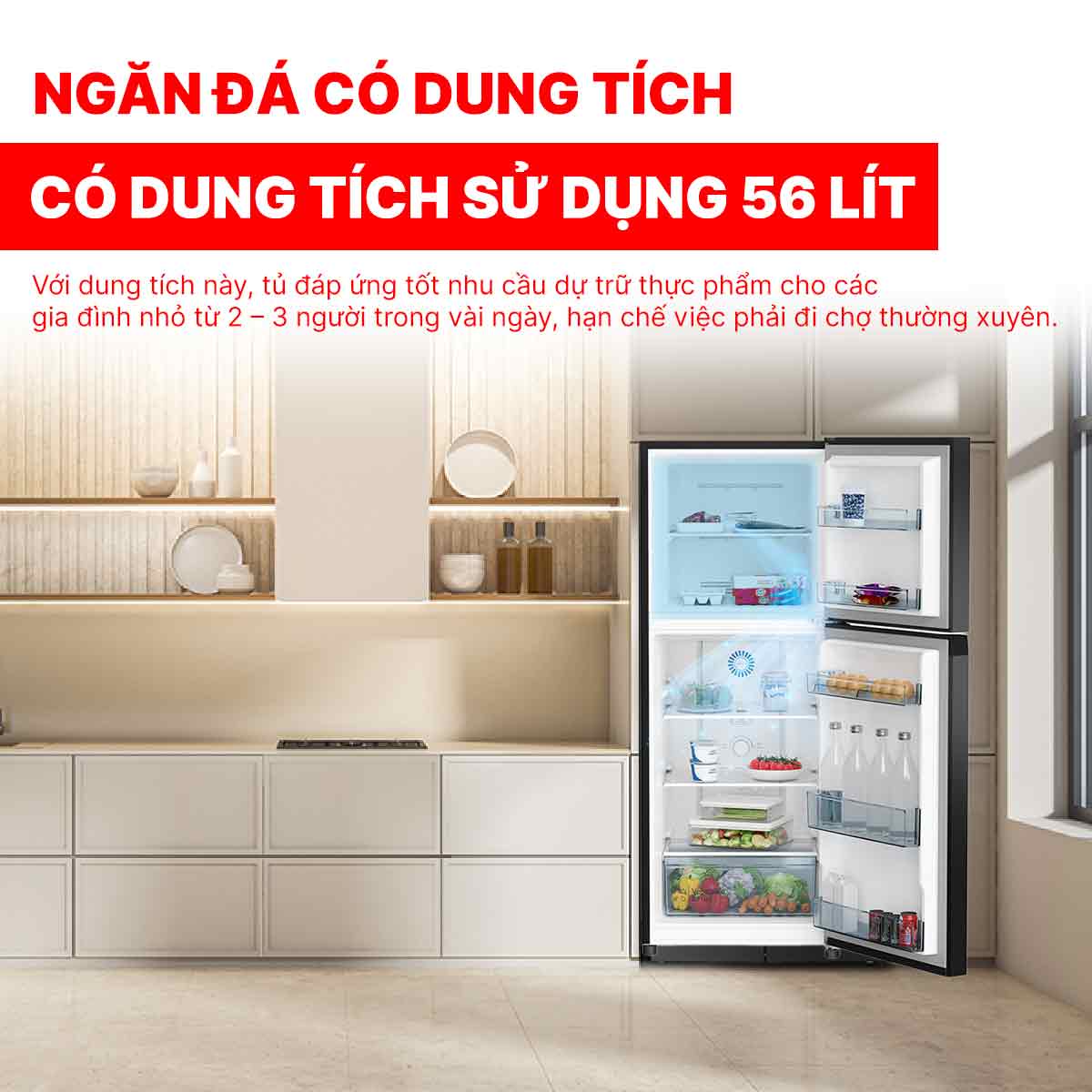 Tủ lạnh Hitachi Inverter 240 lít HRTN5255MFUVN
