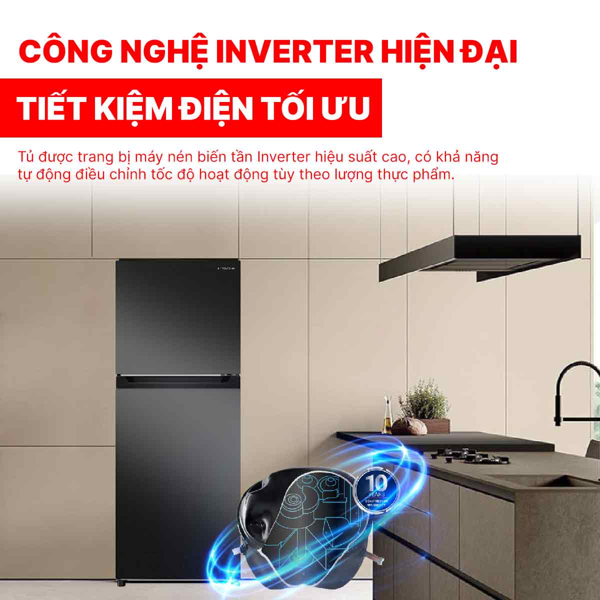 Tủ lạnh Hitachi Inverter 240 lít HRTN5255MFUVN
