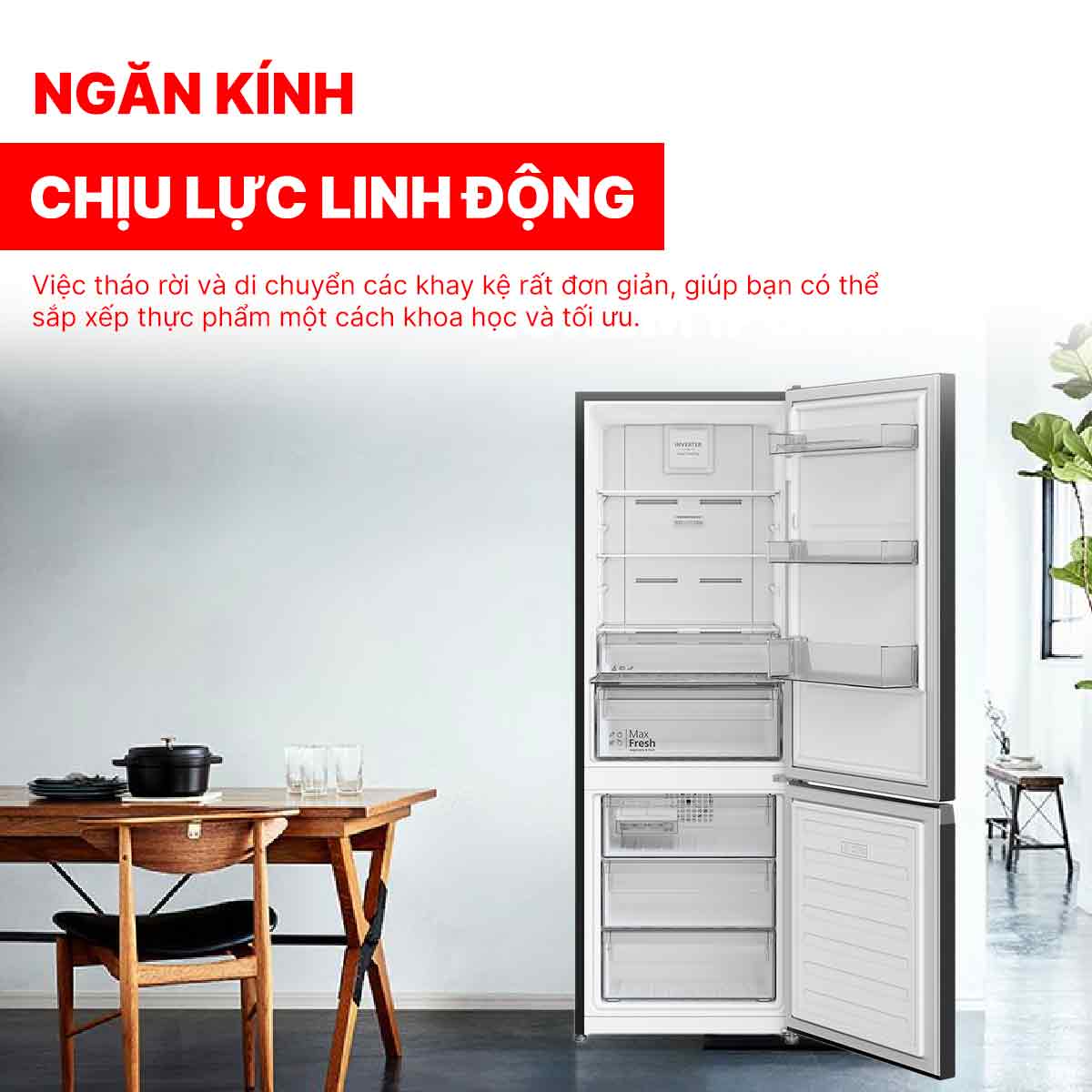 Tủ lạnh Hitachi Inverter 323 Lít R-B340PGV1