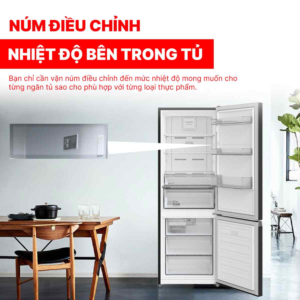 Tủ lạnh Hitachi Inverter 323 Lít R-B340PGV1