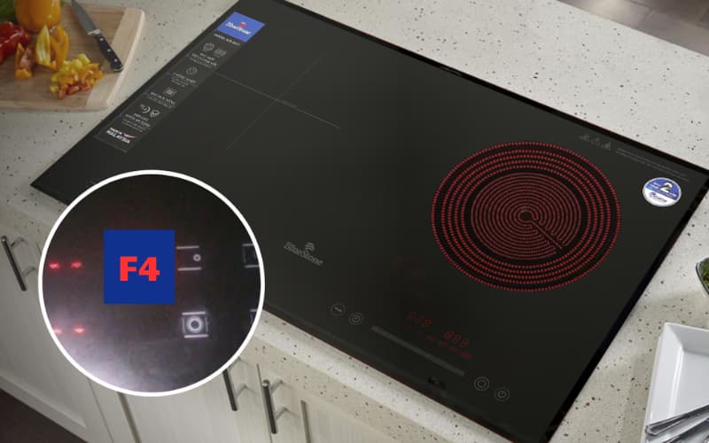 bếp từ báo lỗi f4