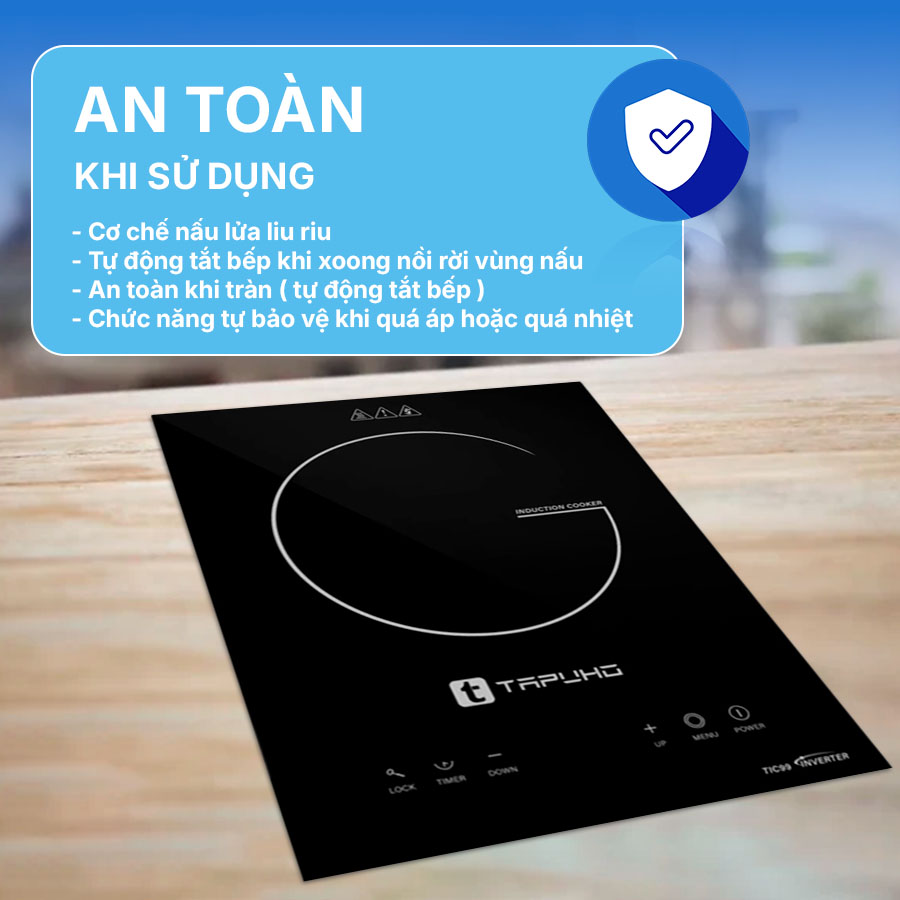 Bếp từ đơn âm Tapuho TIC99 2200W QH245932 5