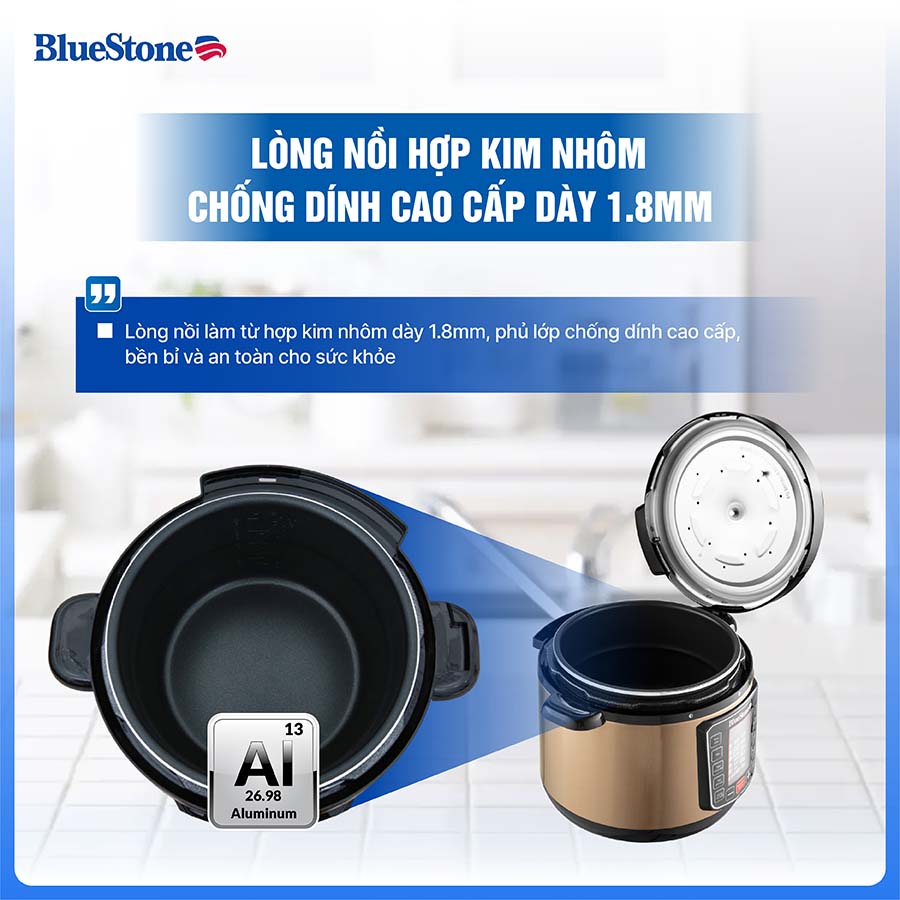 Nồi áp suất điện Bluestone PCB-5753 5 lít