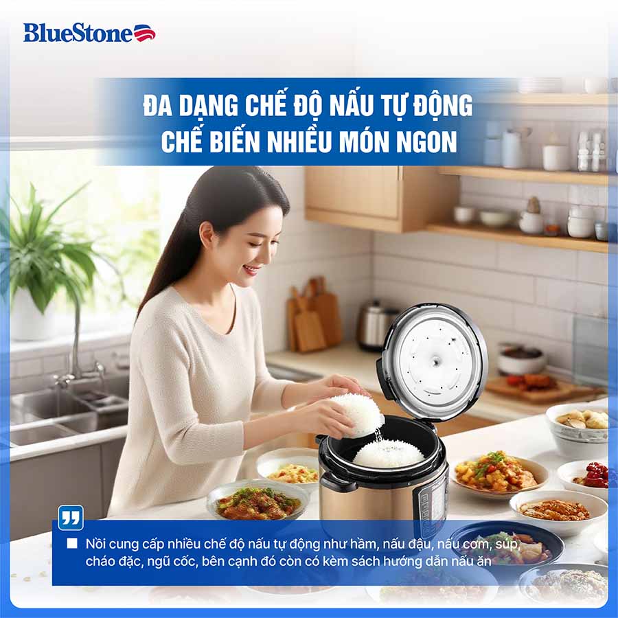 Nồi áp suất điện Bluestone PCB-5753 5 lít