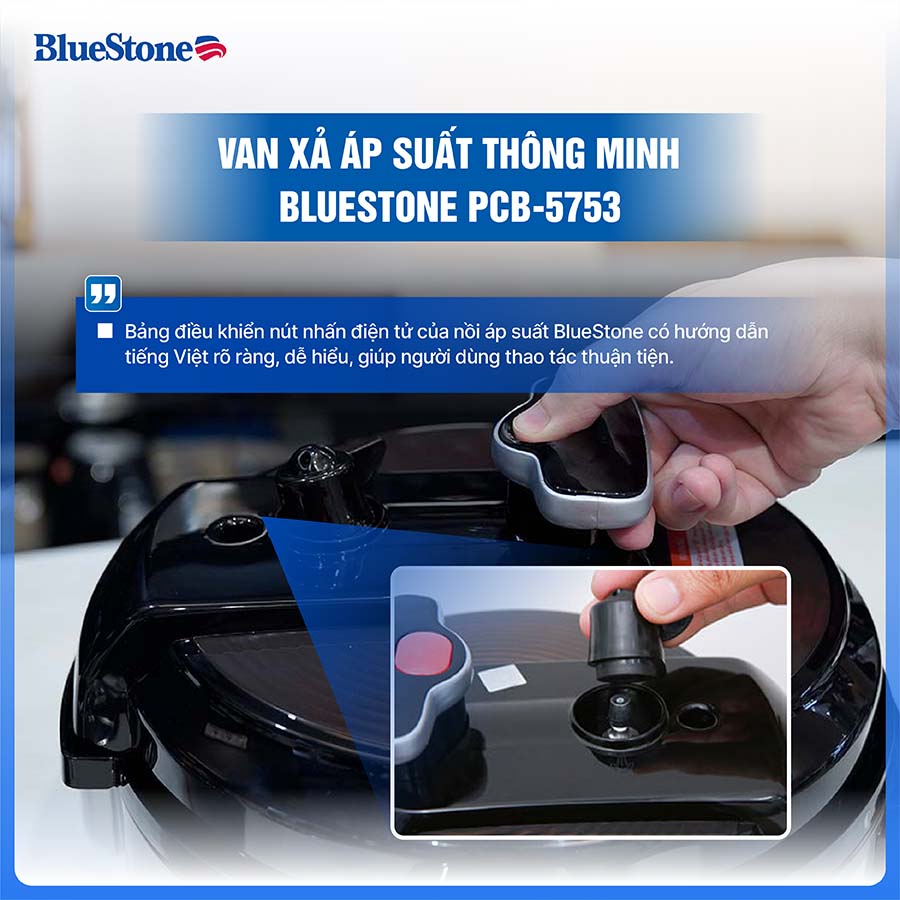 Nồi áp suất điện Bluestone PCB-5753 5 lít