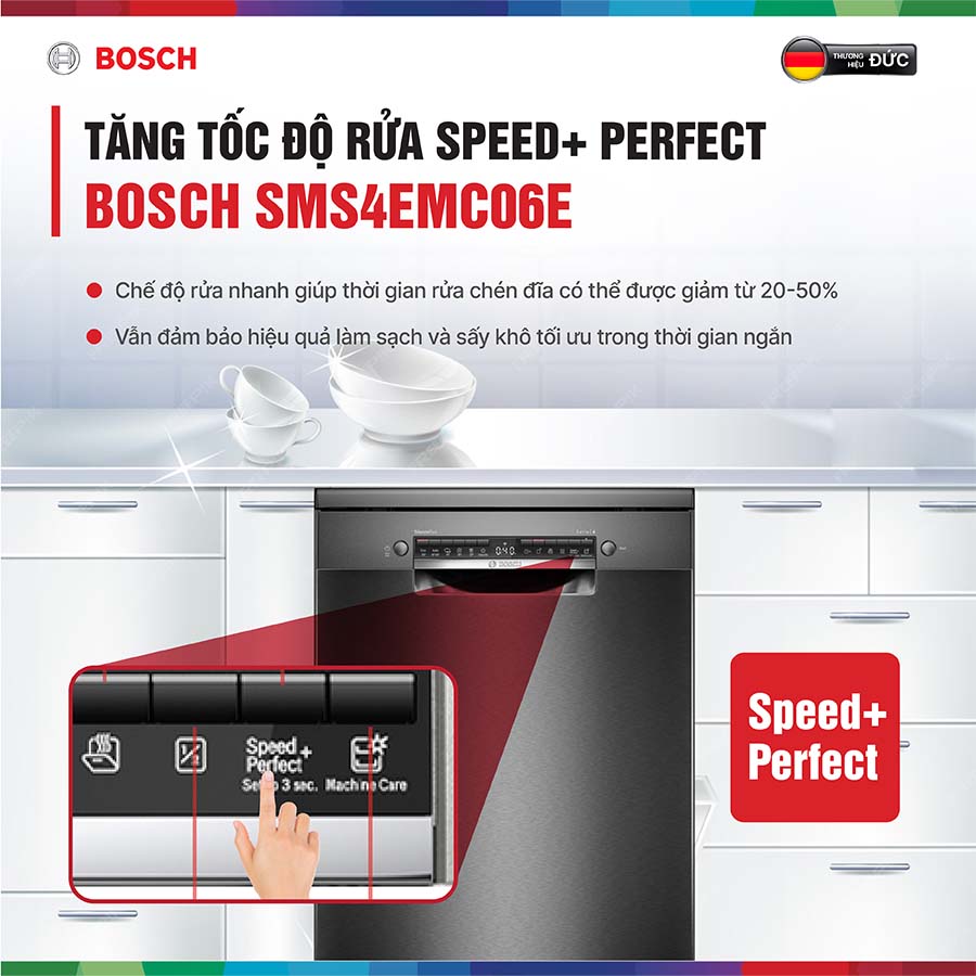 Máy rửa bát độc lập Bosch SMS4EMC06E