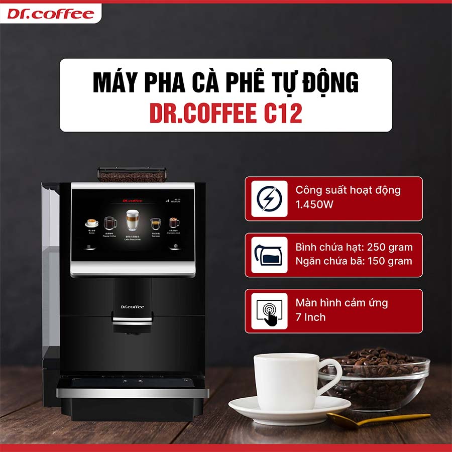 Máy pha cà phê tự động Dr.Coffee C12