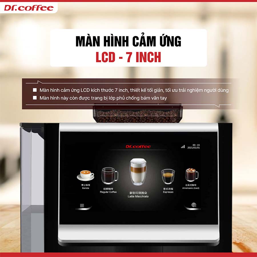 Máy pha cà phê tự động Dr.Coffee C12