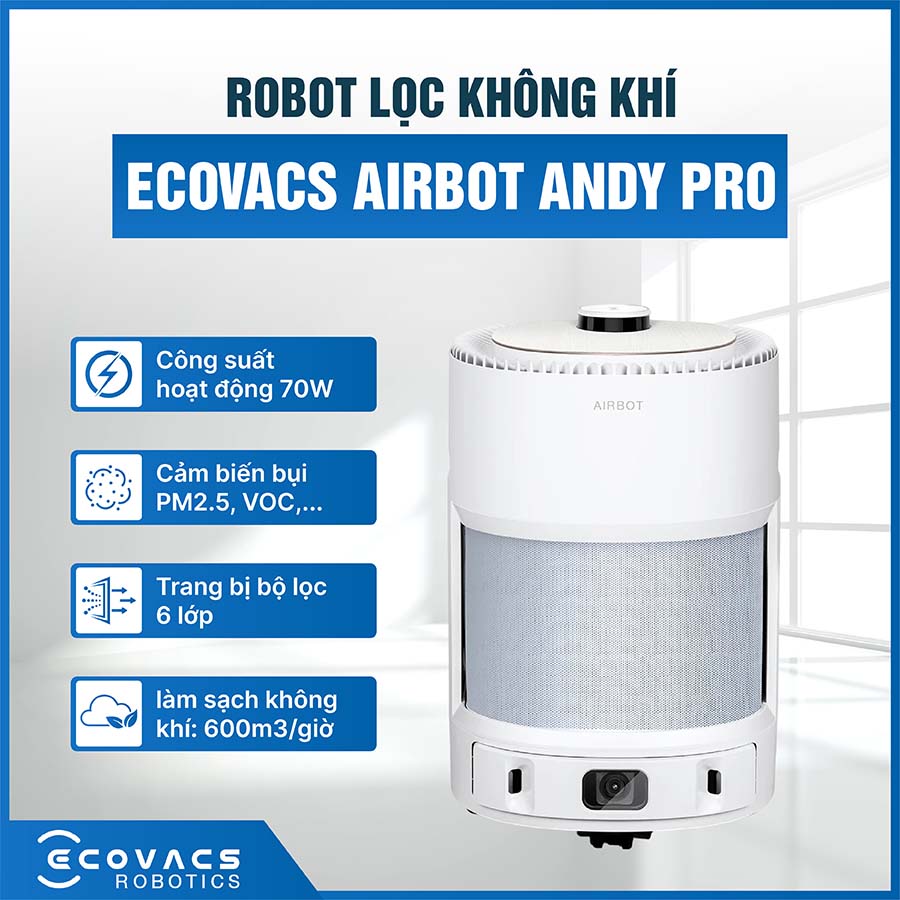 Robot lọc không khí Ecovacs Airbot Andy Pro