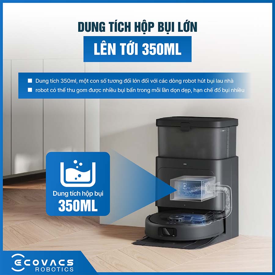 Robot hút bụi lau nhà Ecovacs Deebot N30 Pro Omni