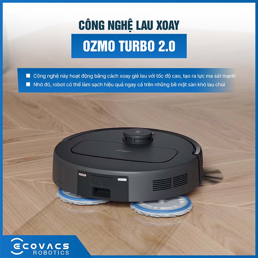 Robot hút bụi lau nhà Ecovacs Deebot N30 Pro Omni