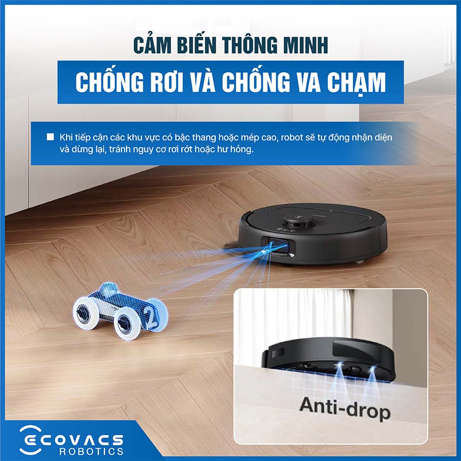 Robot hút bụi lau nhà Ecovacs Deebot N30 Pro Omni