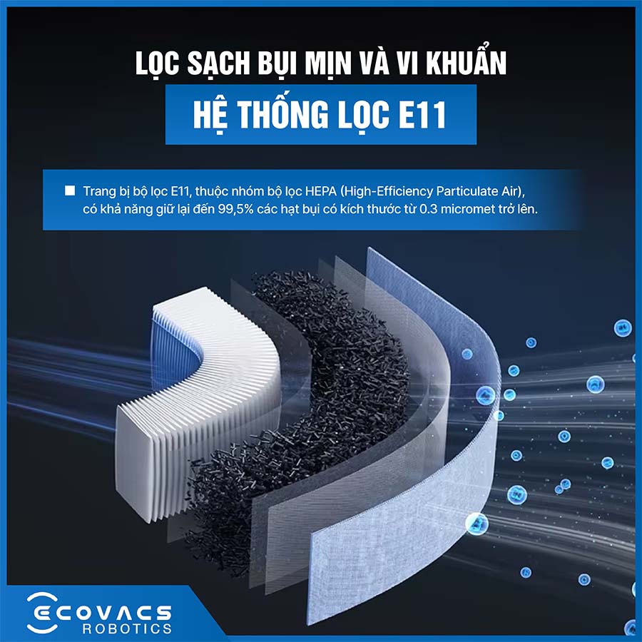 Robot hút bụi lau nhà Ecovacs Deebot N30 Pro Omni