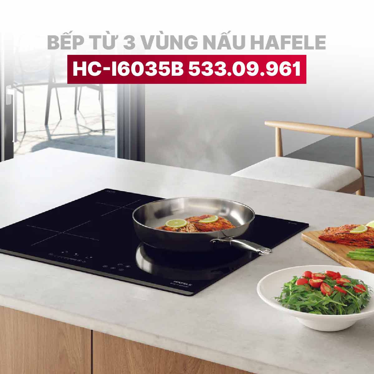 Bếp từ 3 vùng nấu Hafele HC-I6035B 533.09.961