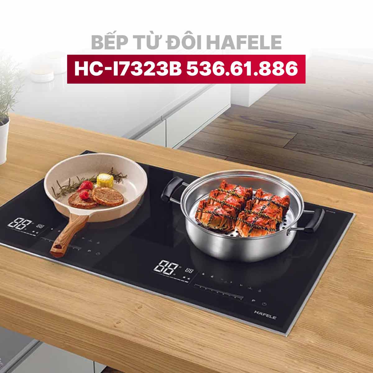 Bếp từ đôi Hafele HC-I7323B 536.61.886