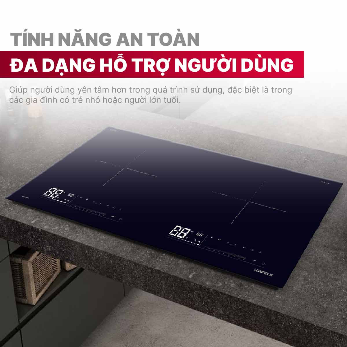 Bếp từ đôi Hafele HC-I7323B 536.61.886