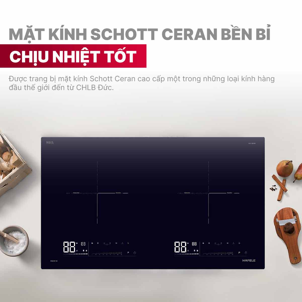 Bếp từ đôi Hafele HC-I7323B 536.61.886
