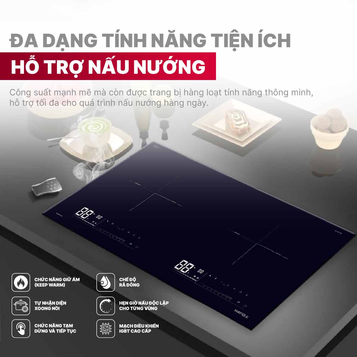 Bếp từ đôi Hafele HC-I7323B 536.61.886