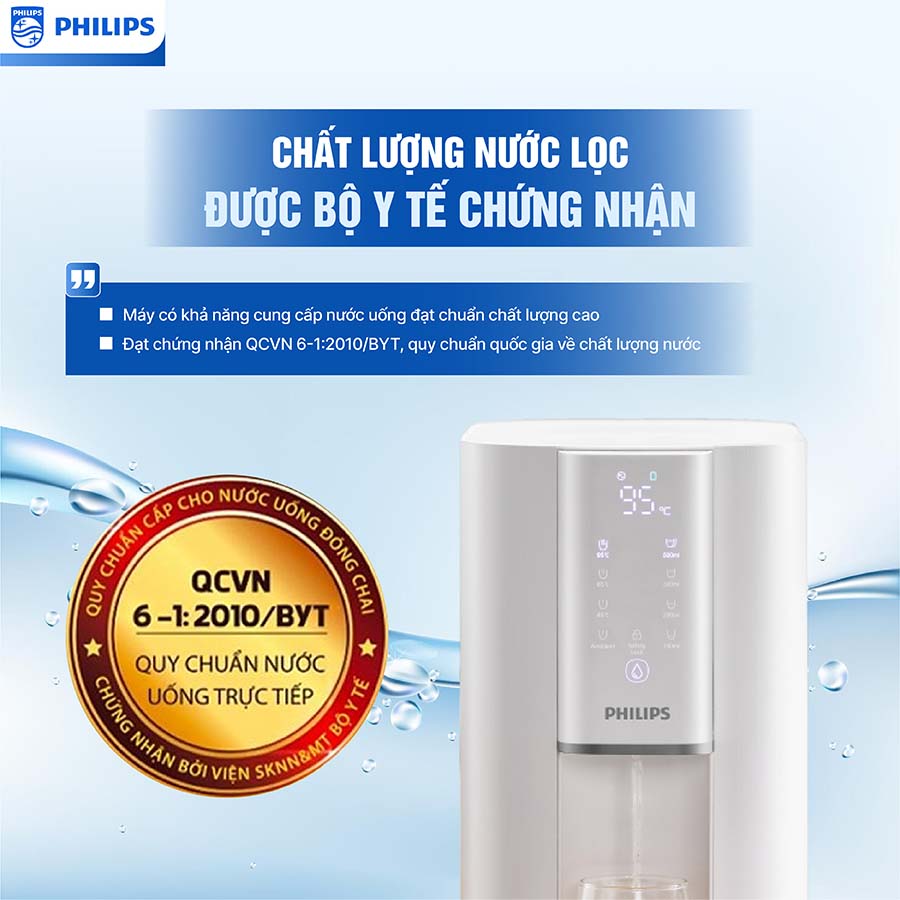 Máy lọc nước RO nóng nguội Philips ADD6901HWH01/74