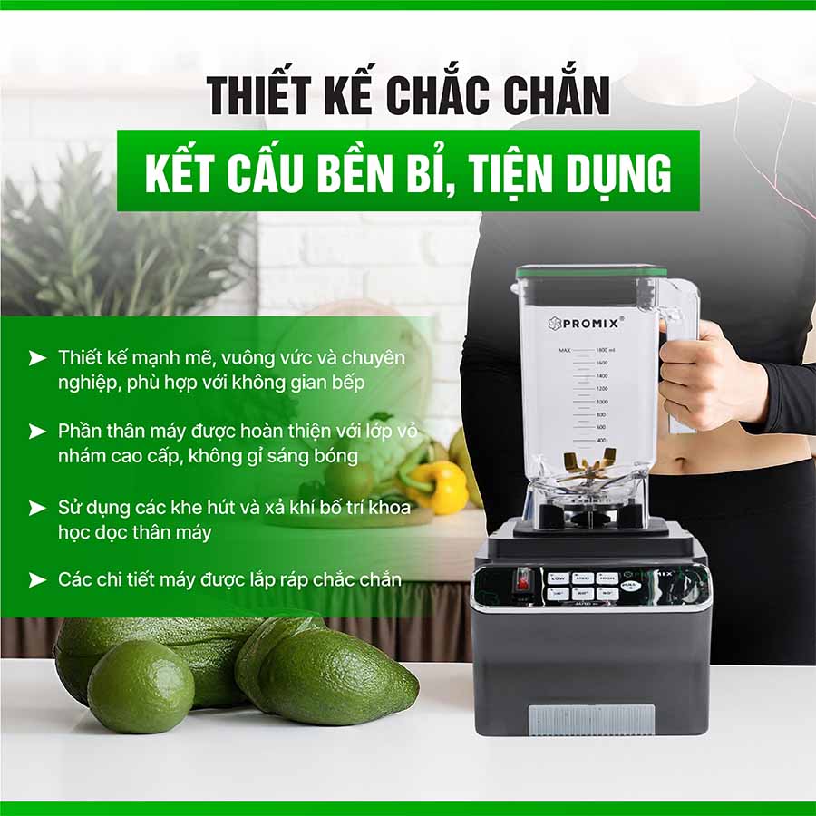 Máy xay sinh tố công nghiệp Promix PM-912B model mới nhất 2025