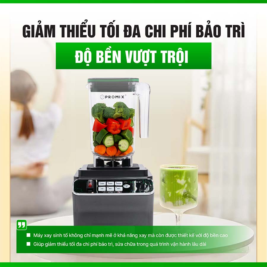 Máy xay sinh tố công nghiệp Promix PM-912B model mới nhất 2025