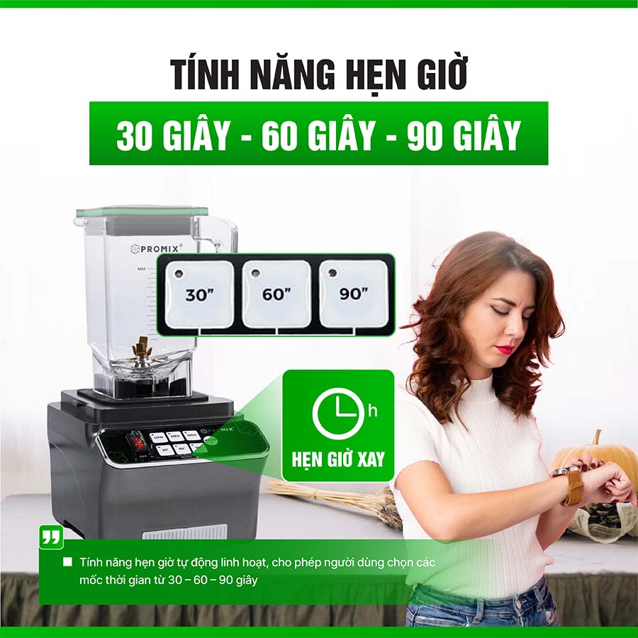 Máy xay sinh tố công nghiệp Promix PM-912B model mới nhất 2025