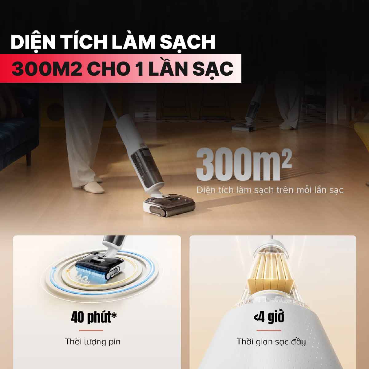 Máy hút bụi lau nhà cầm tay Roborock F25 RT