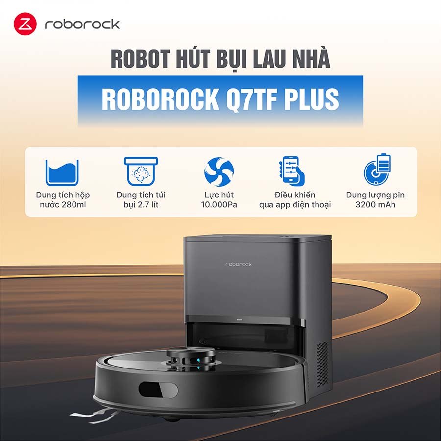 Robot hút bụi lau nhà Roborock Q7TF Plus