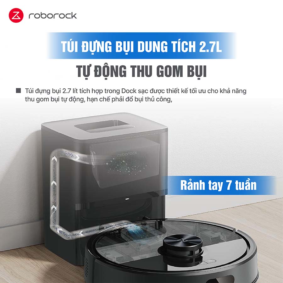 Robot hút bụi lau nhà Roborock Q7TF Plus