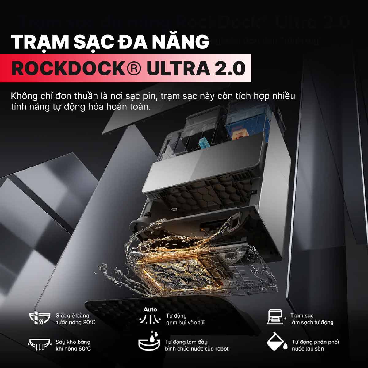 Robot hút bụi lau nhà Roborock Saros 10