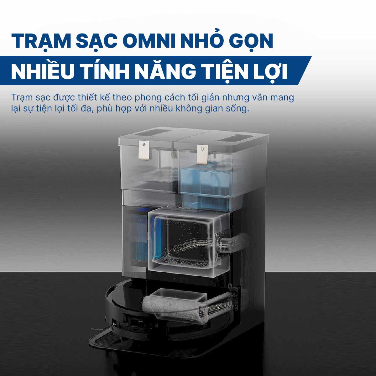 Robot hút bụi lau nhà Ecovacs Deebot X8 Pro Omni 2025