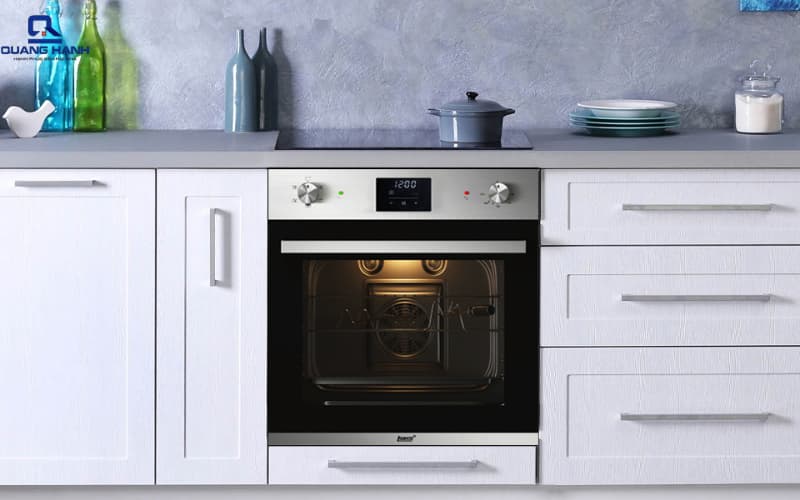 lò nướng đặt dưới bếp từ