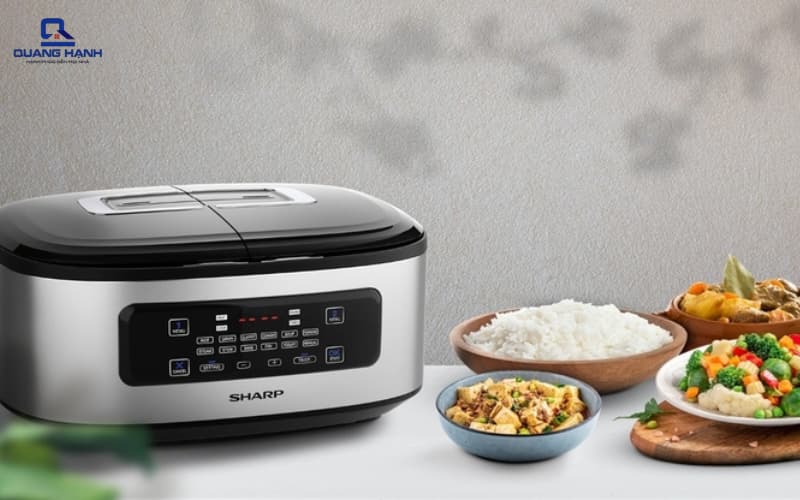 nồi cơm điện 2 ngăn mini