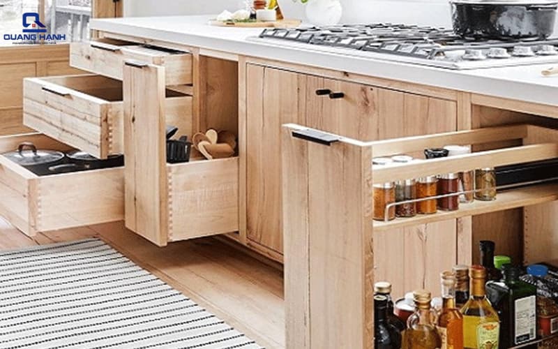 Tủ bếp dưới bếp từ 1
