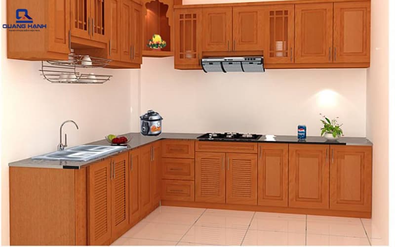 Tủ bếp dưới bếp từ 1