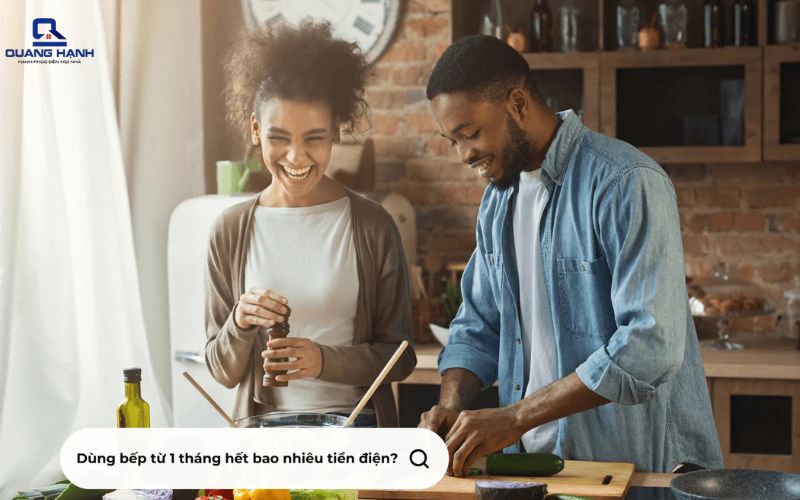 Bếp từ 1 tháng hết bao nhiêu tiền điện