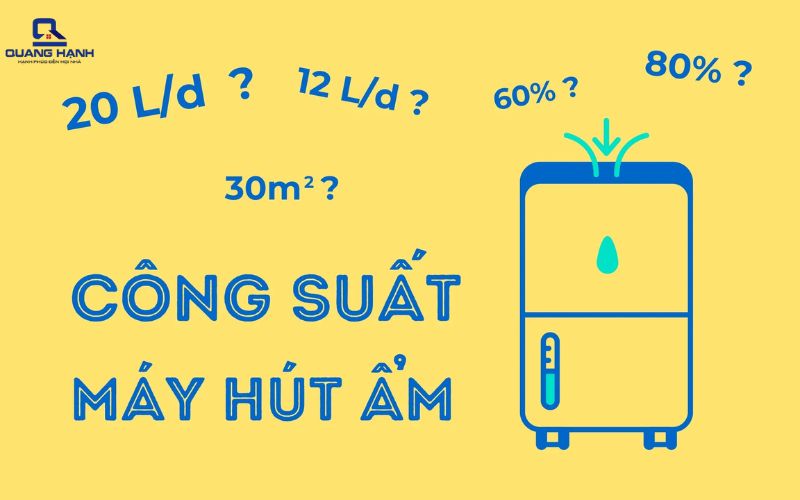 công xuất máy hút ẩm