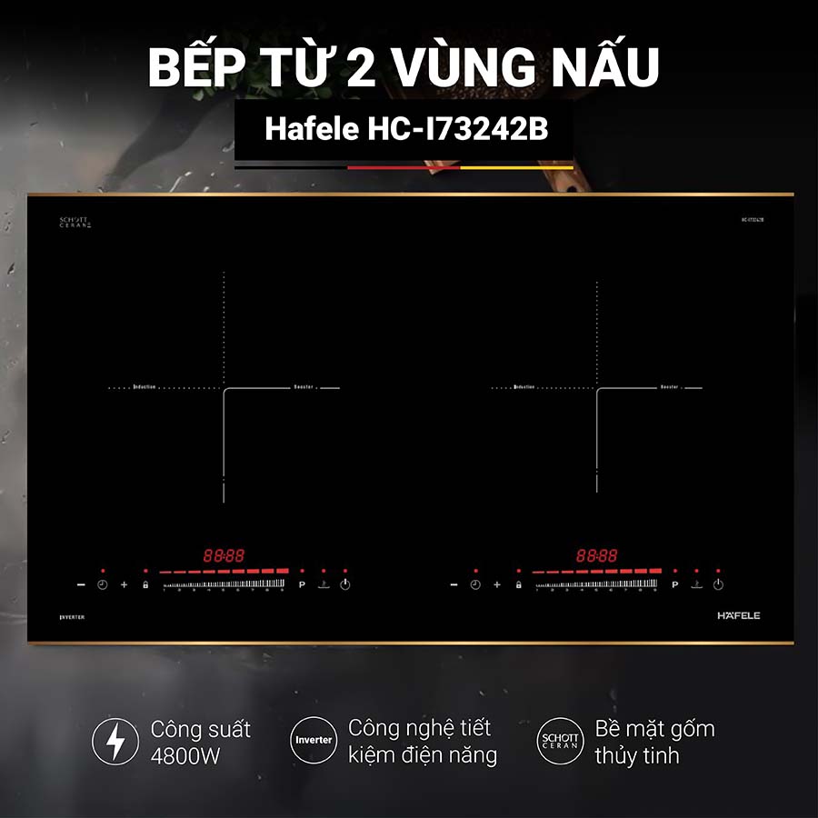 Bếp từ đôi Hafele HC-I73242B (536.61.857) QH245616 1