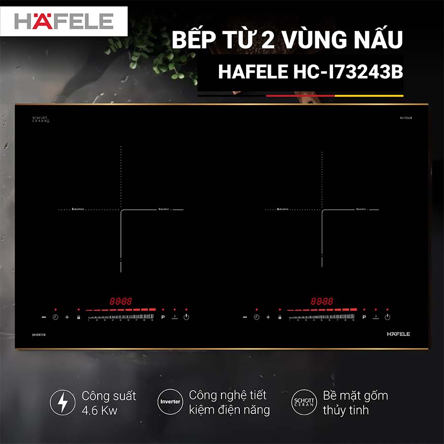 Bếp từ đôi Hafele HC-I73243B 536.61.858