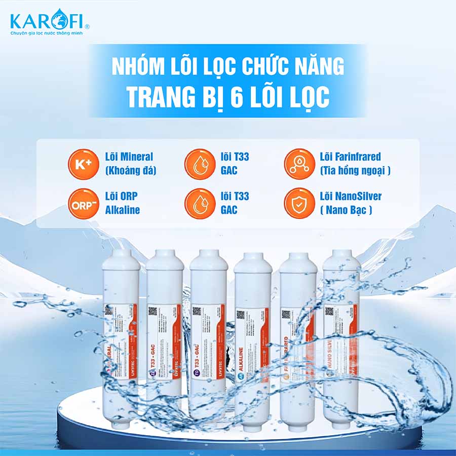 Máy lọc nước RO Karofi Livotec 606