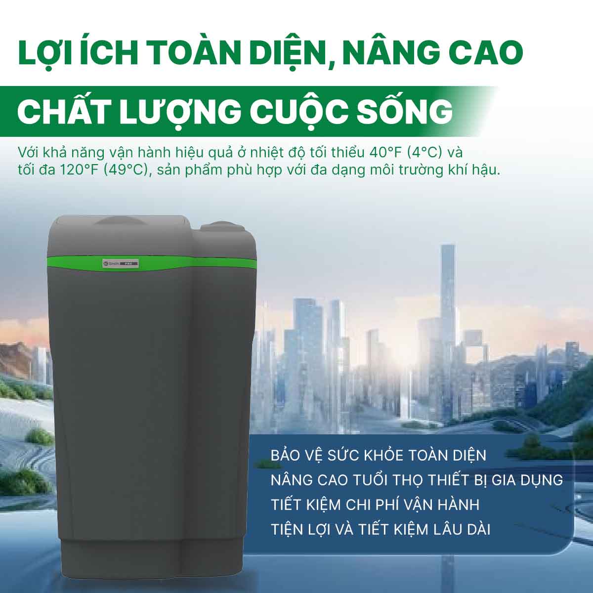 Hệ thống lọc nước đầu nguồn A.O Smith AOW-S500 PREMIUM