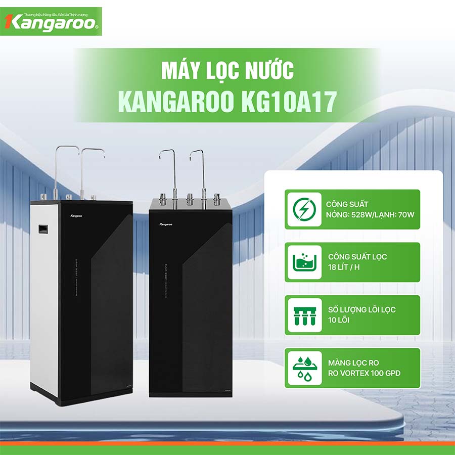 Máy lọc nước nóng lạnh Kangaroo KG10A17