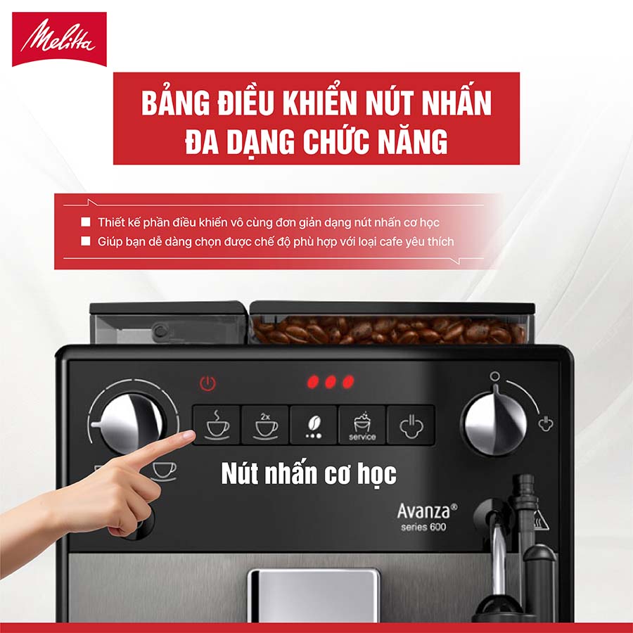 Máy pha cafe tự động Melitta Avanza Titan