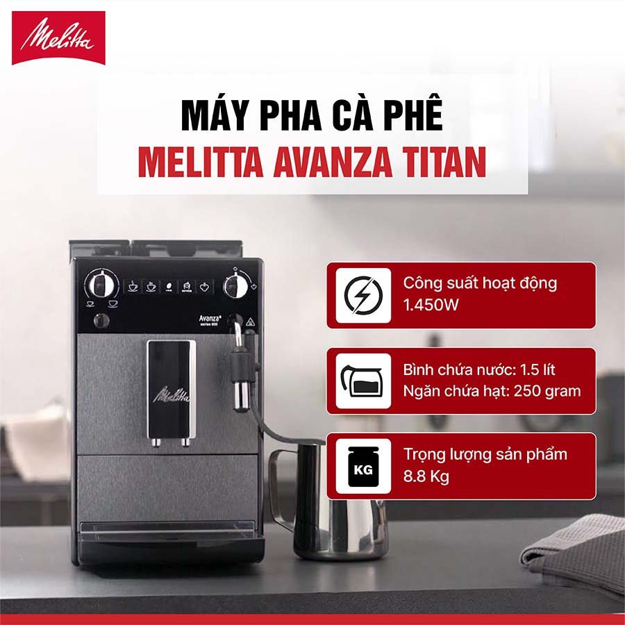 Máy pha cafe tự động Melitta Avanza Titan