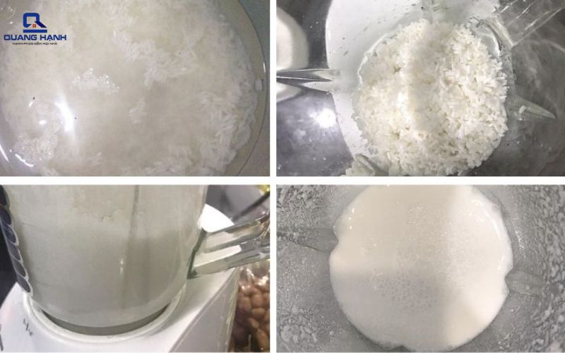hướng dẫn xay bột gạo bằng máy xay sinh tố