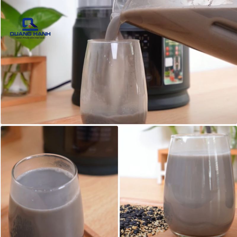 làm chè mè đen bằng máy làm sữa hạt